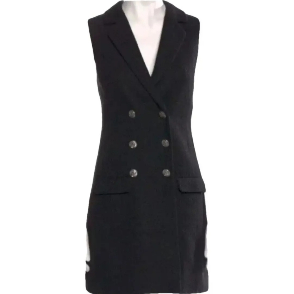 Jason Wu Black‎ Boucle Tweed Blazer Vest Dress  Size Large - Picture 11 of 11
